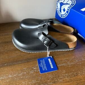 Birkenstock Woman’s Black Boston Super Grip Clogs- Size 40 (9-9.5)